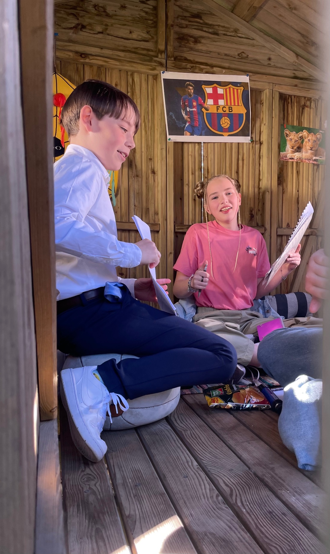 Josef und Marie im Baumhaus